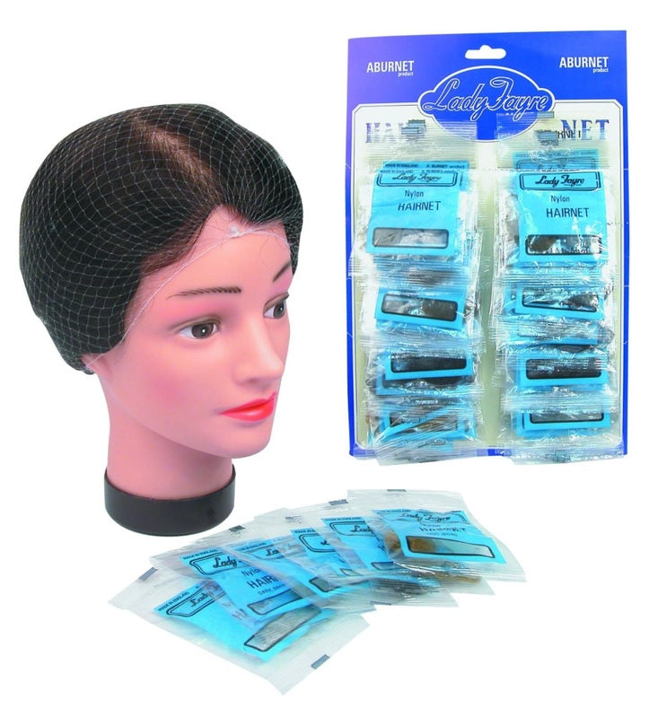 Lady Fayre Extra Fine "Invisible" Hair Nets - White
