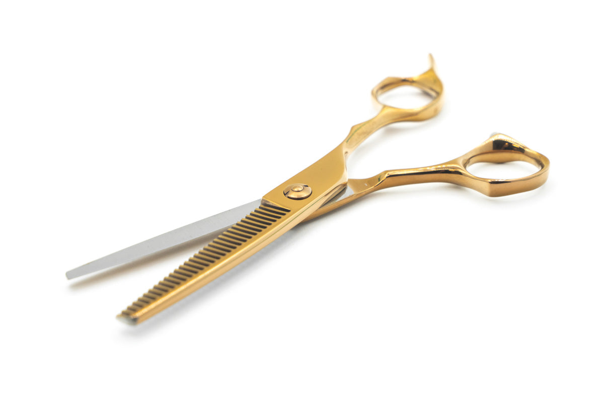 Global Scissors Harlow Rose Gold 6 inch Thinning