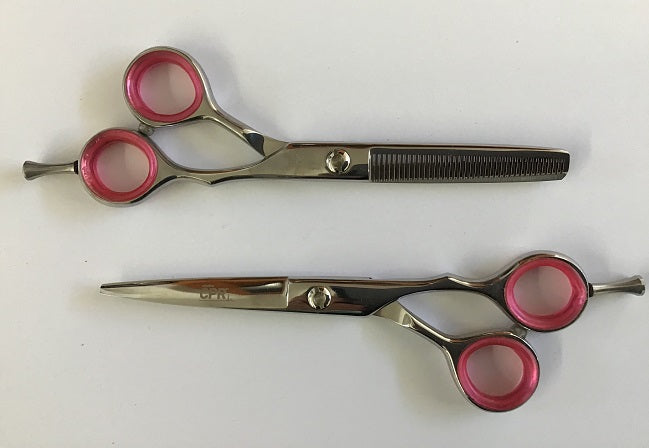 hpc451 cheetah hand made scissor and thinner set