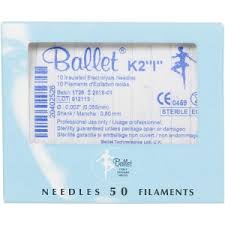 Ballet Needles K2 Insulated 50pk