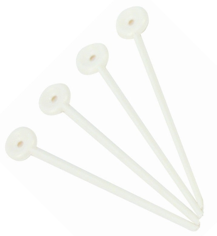 AMW Plastic roller pins white bag of 100