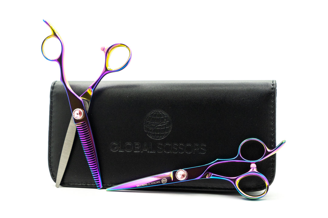 Global Scissors Noah 6 Inch Cutting & 6 Inch Thinning Scissor Bundle
