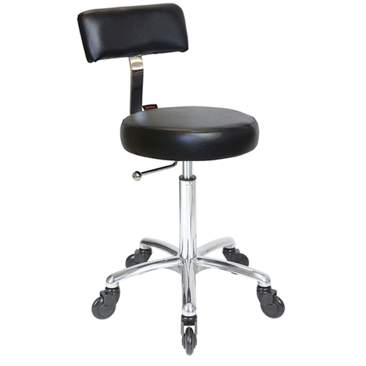 Sprint - Chrome Base - (Black Upholstery)   With CLICK'NCLEAN Castors