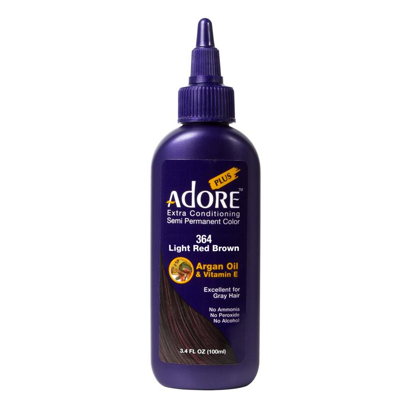Adore Plus Semi Permanent Hair Color - Light Red Brown - 364