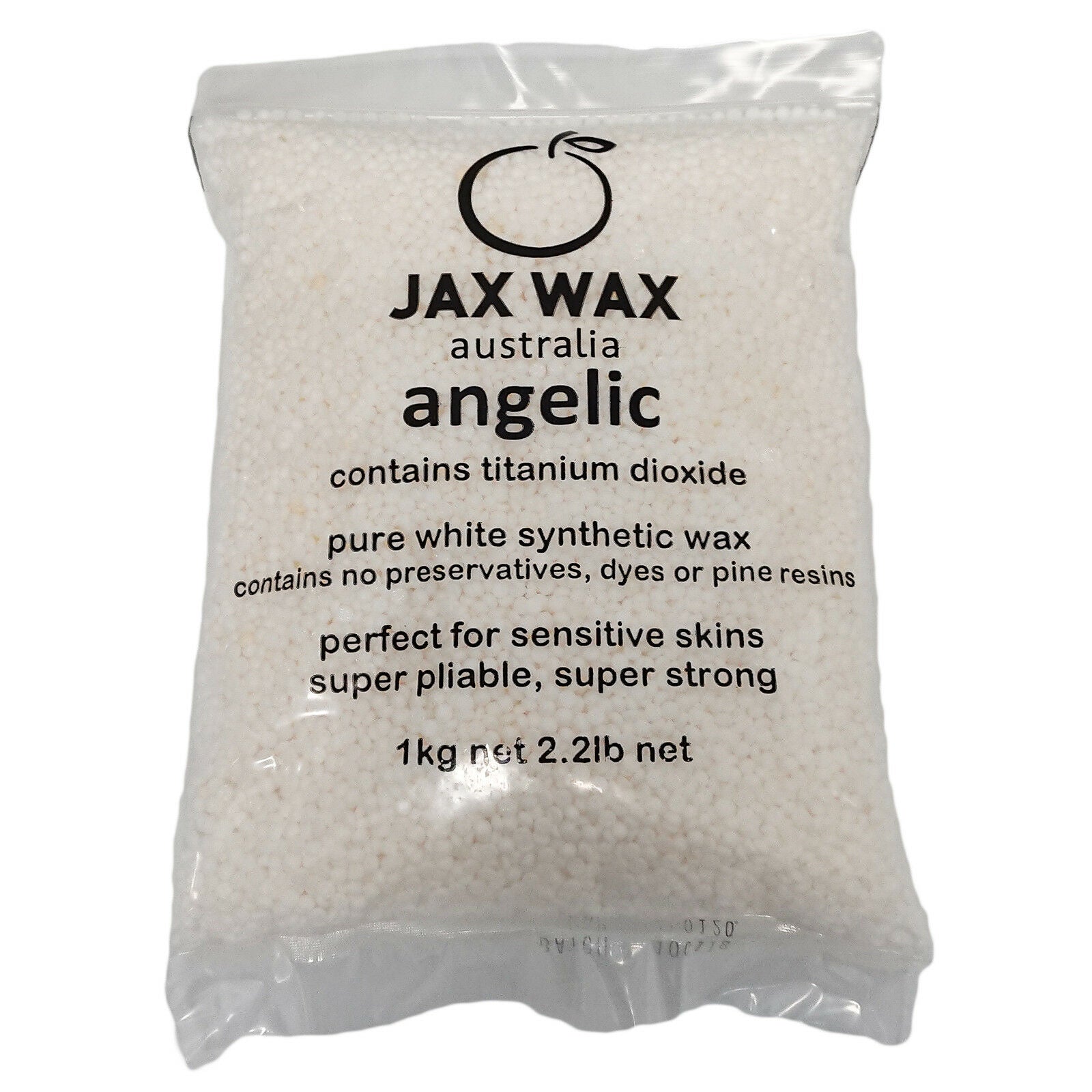 Jax Wax Angelic White Synthetic Titanium Beads Hot Wax 1kg