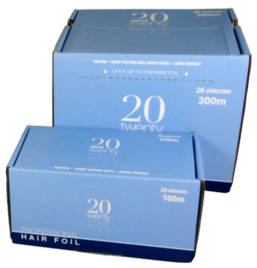 20 Twenty Silver Foil 20 Microns 100m (Blue Box)