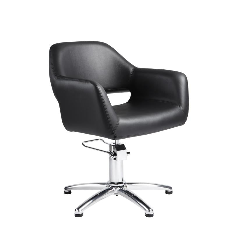 KSHE Becca Styling Chair BLACK - Round/Square Base