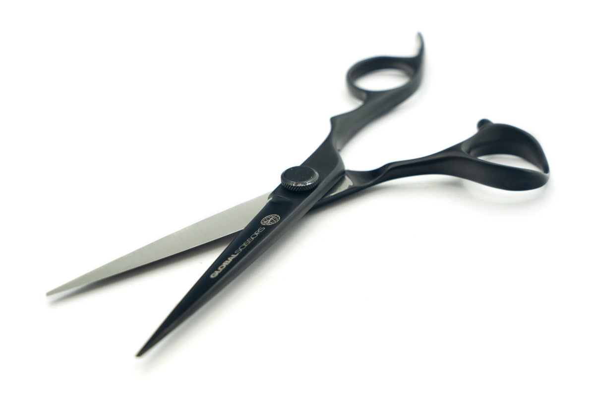 Global Scissors Midnight Matte Black 6 Inch Cutting Scissor