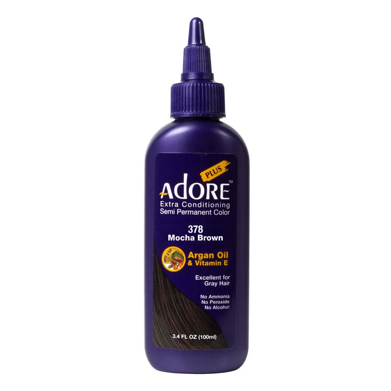 Adore Plus Semi Permanent Hair Color - Mocha Brown - 378