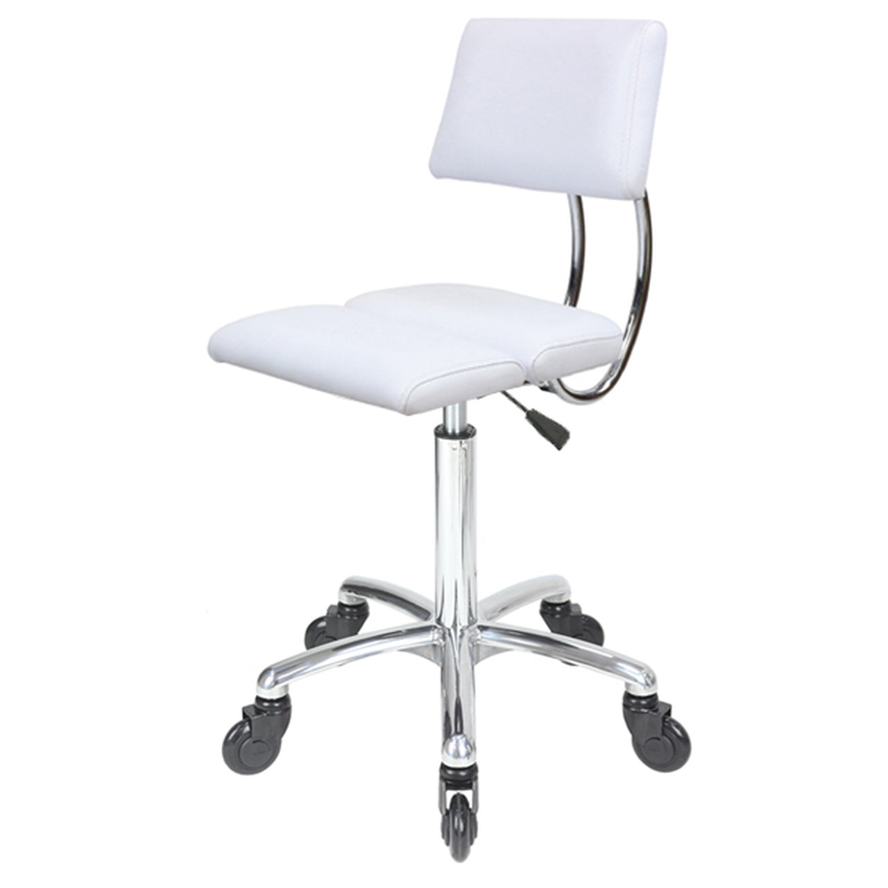 Dove - Chrome Base - (White Upholstery) With
CLICK'NCLEAN Castors