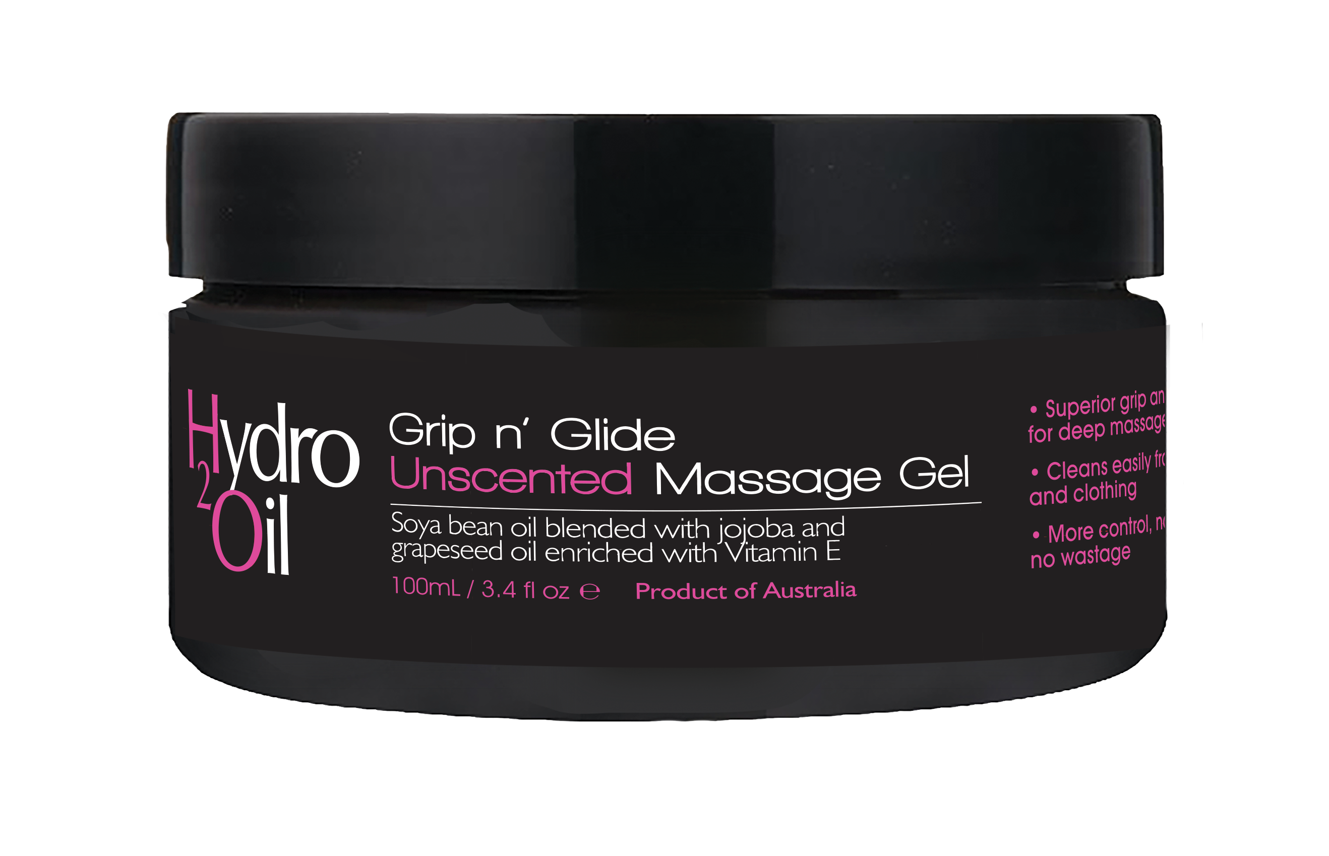 Hydro 2 Oil Grip n' Glide Massage Gel - Unscented 100ml