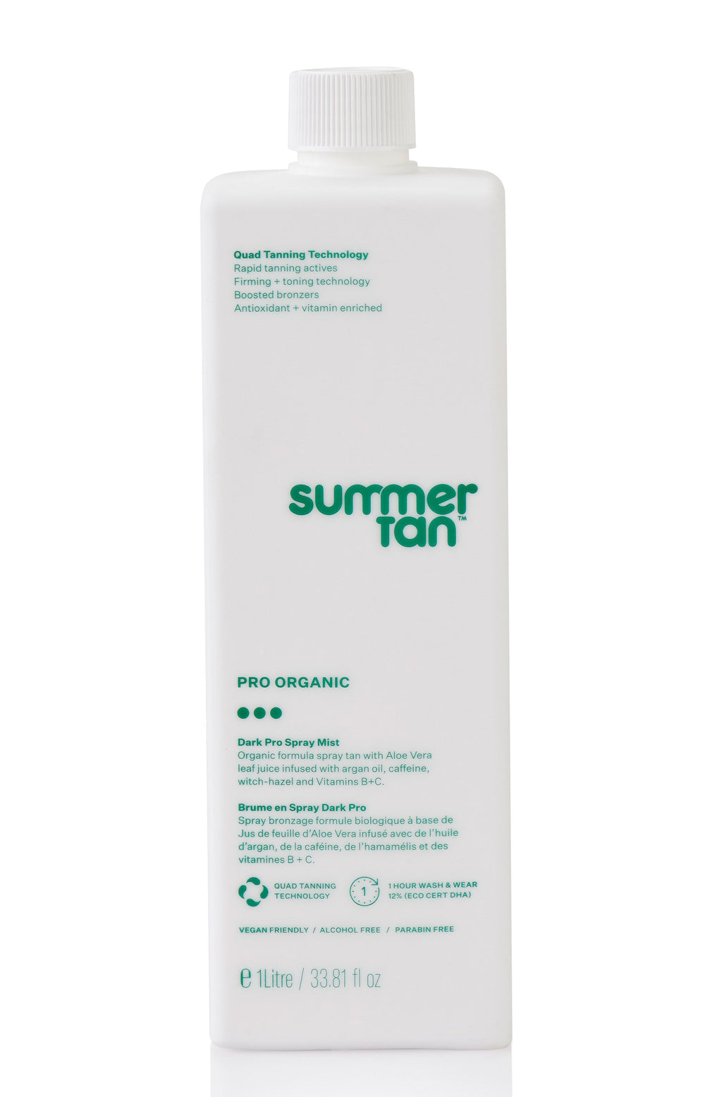 Summer Tan Professional Pro Organic Spray Mist Dark 1 Litre