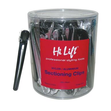 Hi Lift Nylon Aluminium Sectioning Clips Black 36 Piece Tub