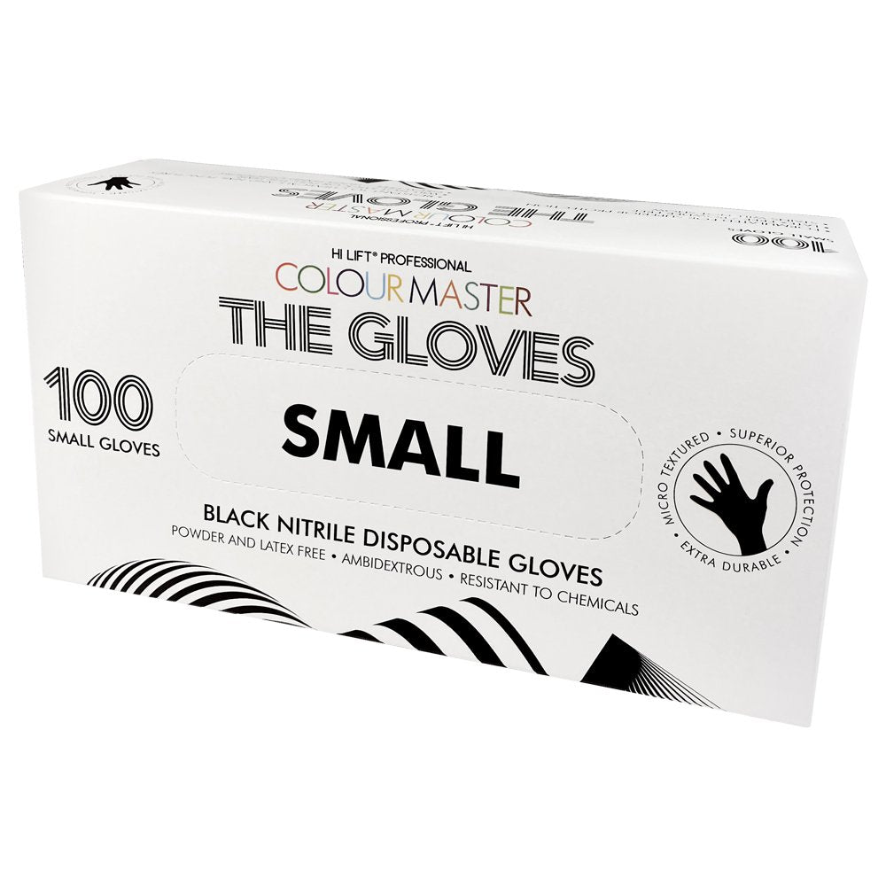 Hi Lift Colour Master The Gloves SMALL Black Nitrile (100 pieces)