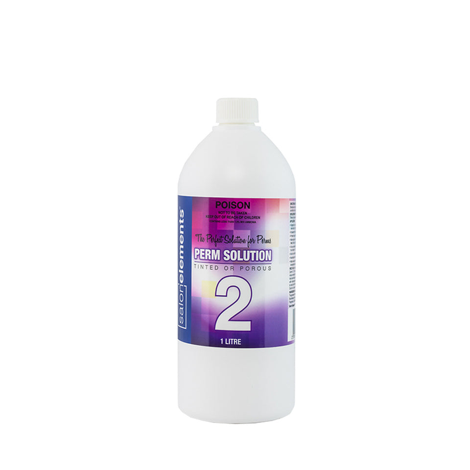 Salon Elements - (2) Perm Solution for Tinted or Porous Hair 1LTR