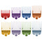 Wahl Color Coded Caddie Attachment Combs #1 to 8