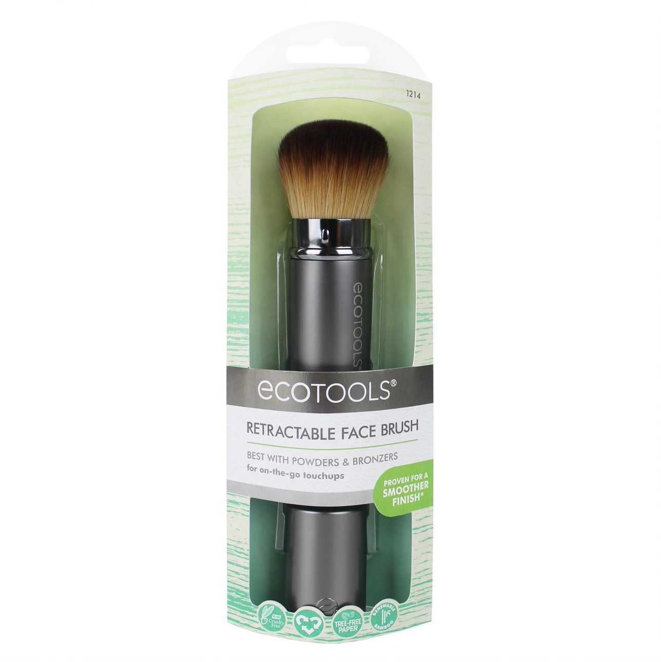 ecoTOOLS #1214 Retractable Face Brush