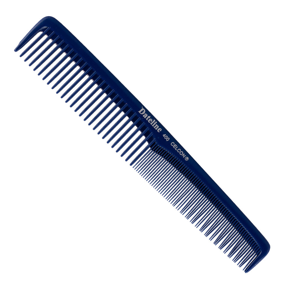 Dateline Professional Blue Celcon Styling Comb 7" 400 - Large