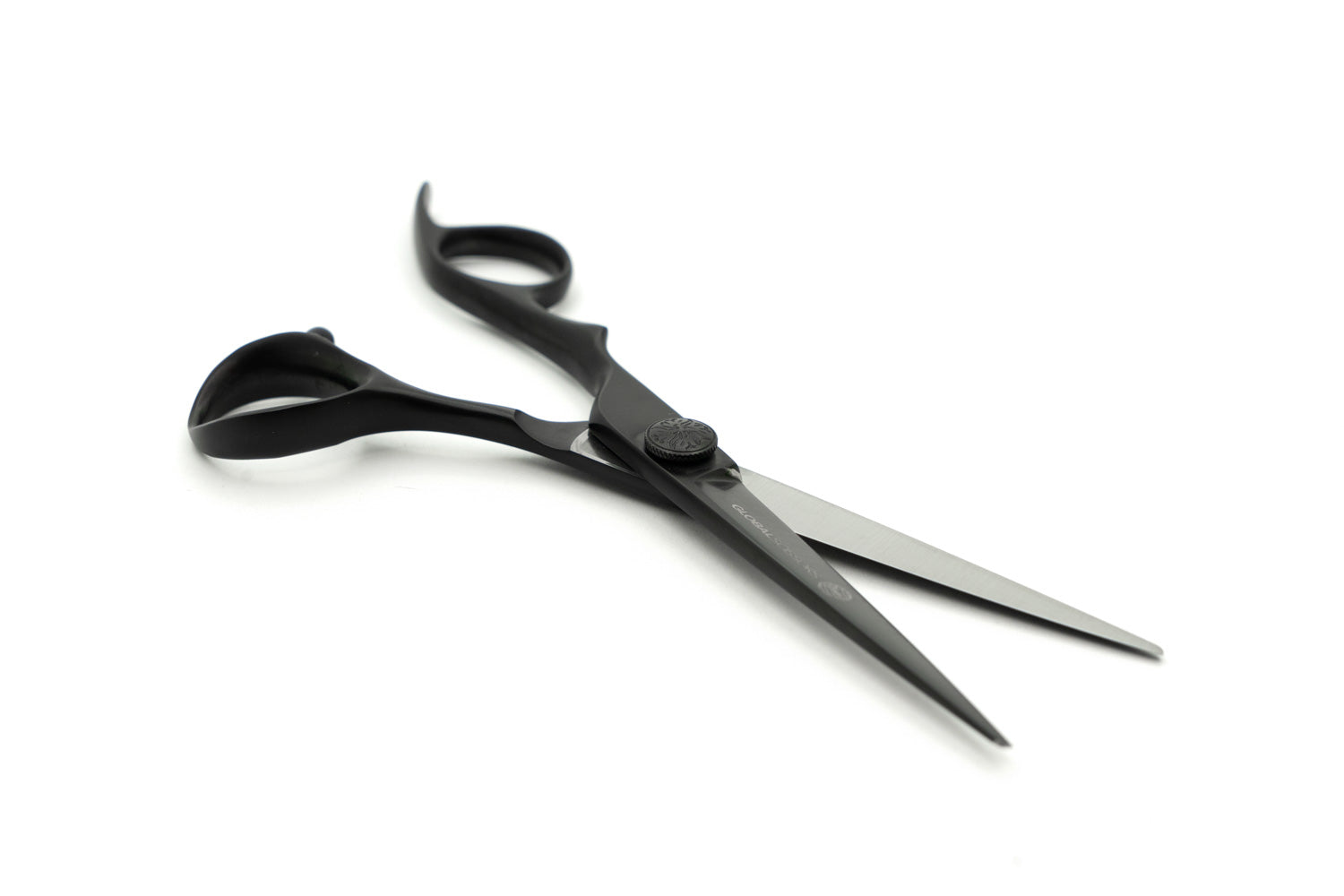 Global Scissors Ebony Matte Black 'Left Handed' 6 inch Cutting Scissor