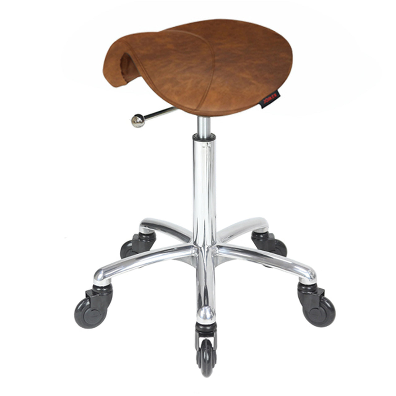 Saddle - No Back - Chrome Base - (TAN Upholstery)
With CLICK'NCLEAN Castors