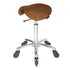 Saddle - No Back - Chrome Base - (TAN Upholstery)
With CLICK'NCLEAN Castors
