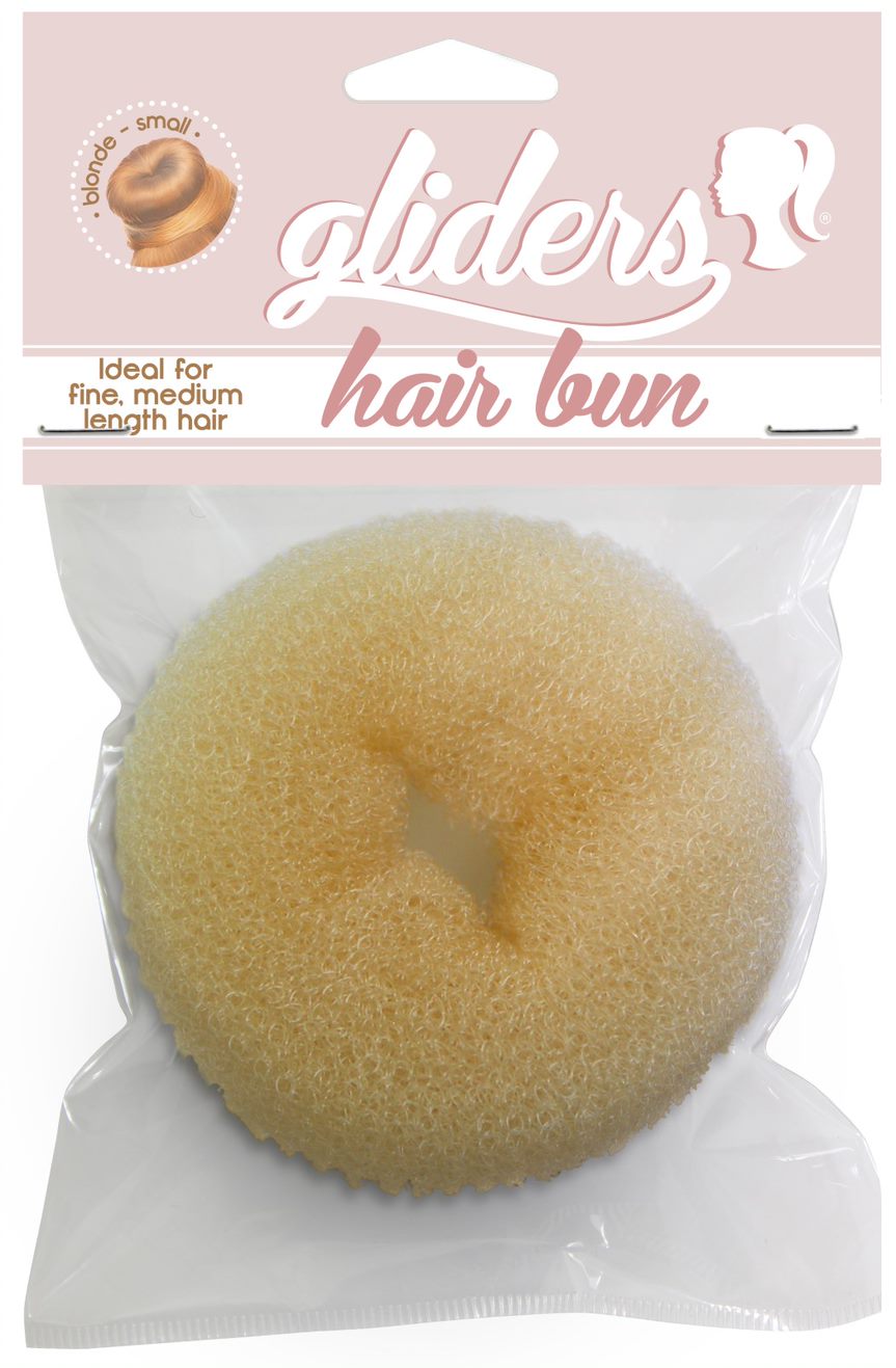Gliders Hair Buns 1pc Small Blonde