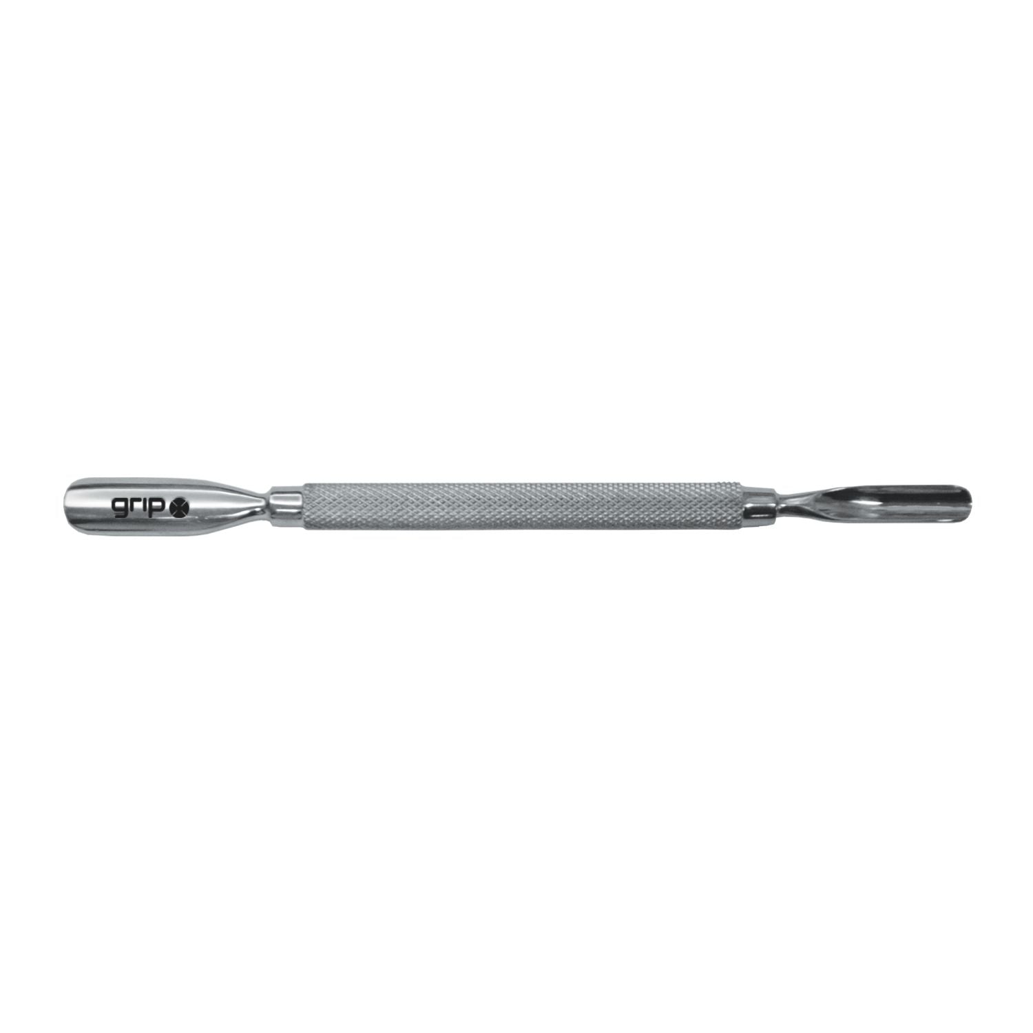 GRIP CUTICLE PUSHER DOUBLE ENDED STAINLESS STEEL