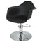 Erica Styling Chair Black - CHROME Disc Hydraulic