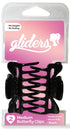 Gliders Butterfly Clips Medium 2pc - Black