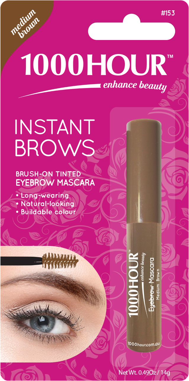 1000HOUR Instant Brows Mascara - Medium Brown