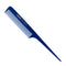 Dateline Professional Blue Celcon Tail Comb with Fine Teeth 8" 500 - Plastic Pin