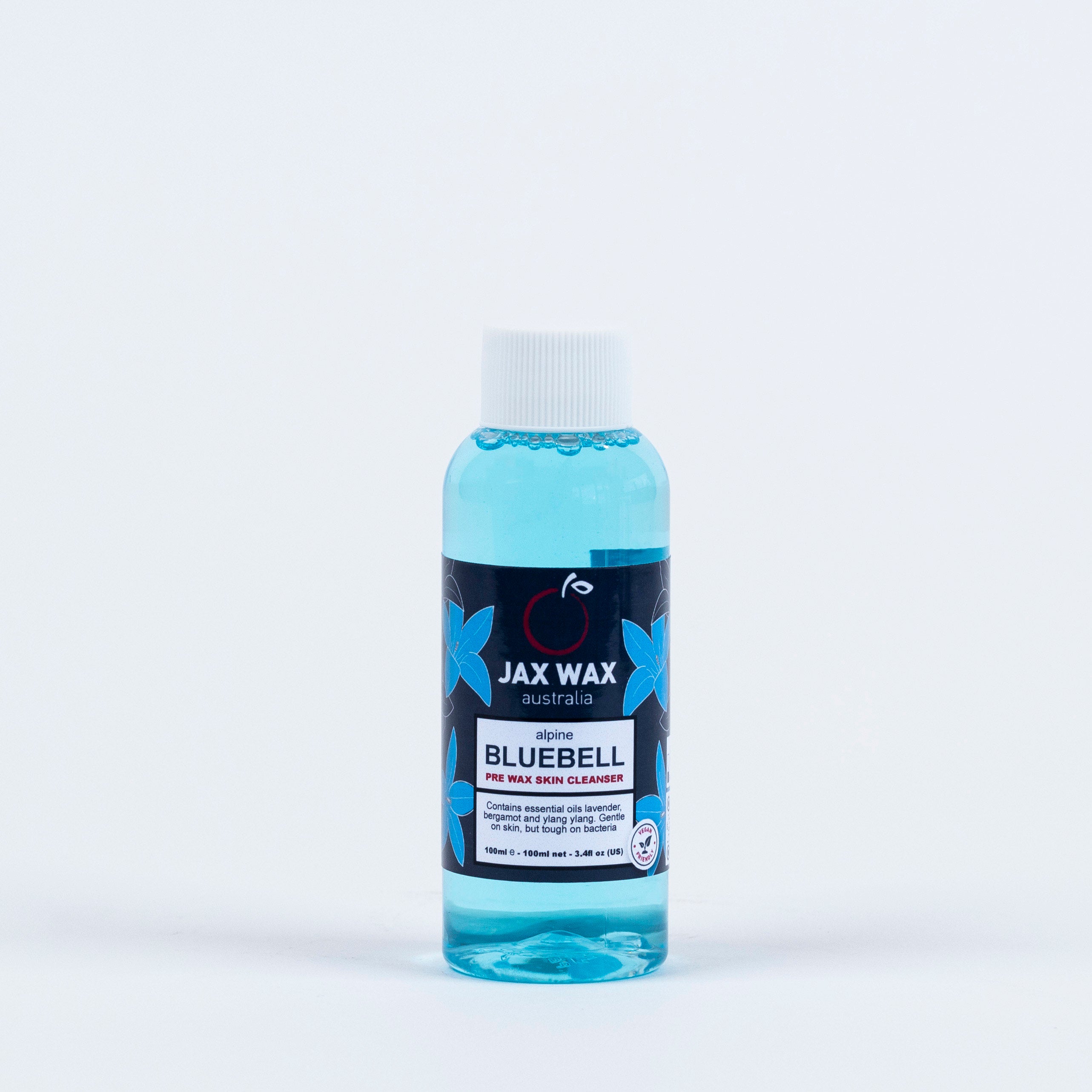 Jax Wax Alpine Bluebell Pre Wax Cleanser Disc Cap 100ml