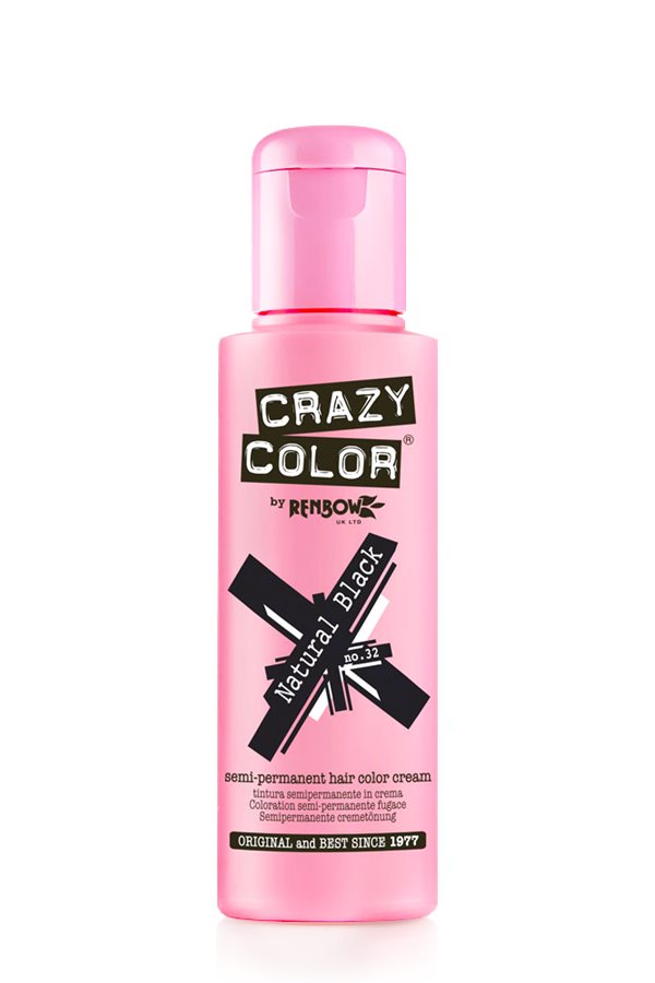 Crazy Color 100ml 032 NATURAL BLACK