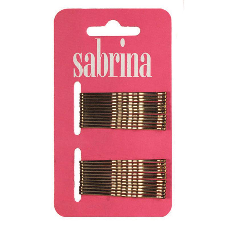 Sabrina Bobby Pins Gold 24 per Card