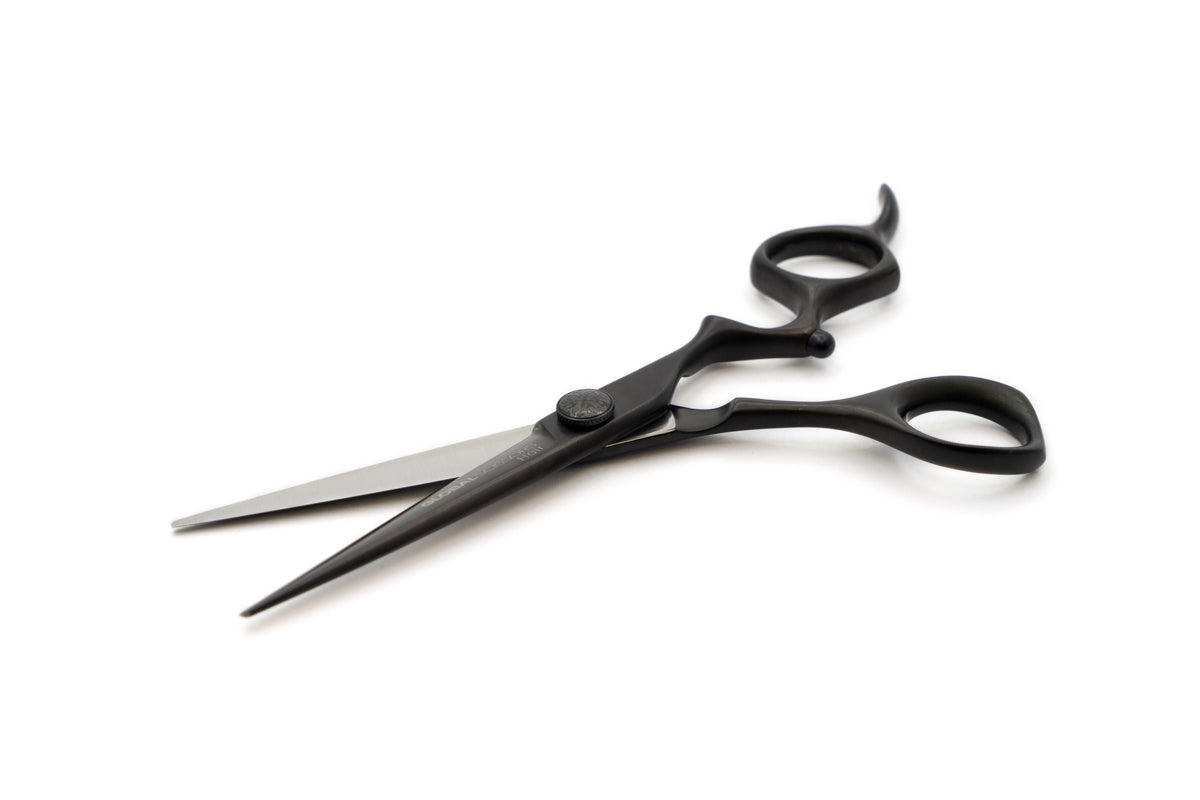 Global Scissors Raven Matte Black 7 inch Cutting Scissor