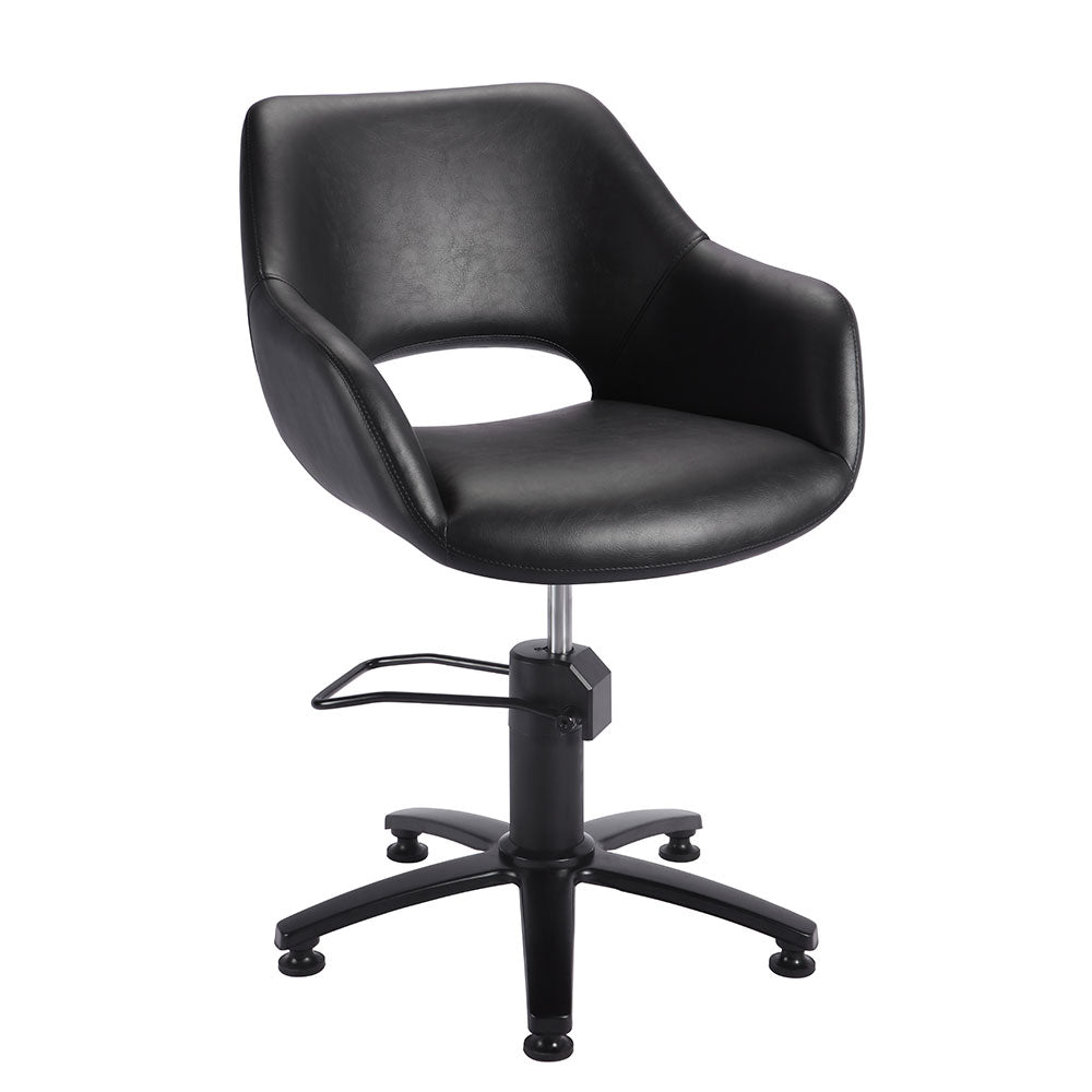 KSHE Bridget Styling Chair BLACK - Round/Square Base