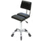 Dove - Chrome - (Black Upholstery)   With CLICK'NCLEAN Castors