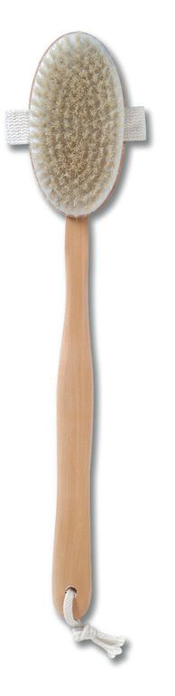 Body Tools Body Brush Curved Short Timber Handle H/S - Heat