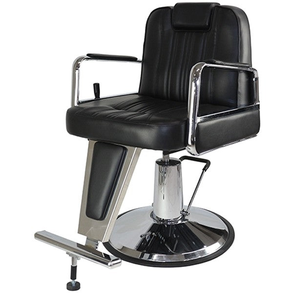Reclining Brow, Make Up & Styling Chair - Viking - Black Upholstery