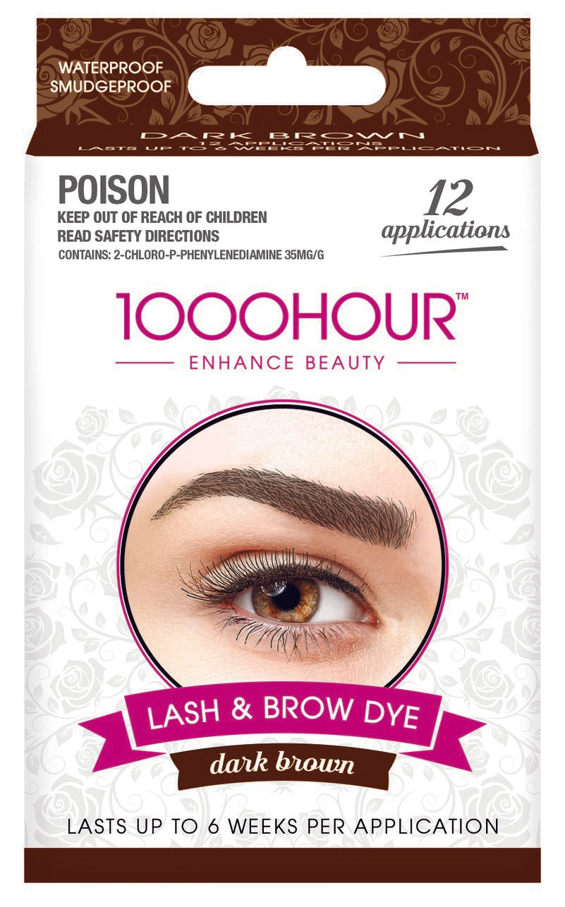 1000HOUR Eyelash & Brow Dye Kit - Dark Brown