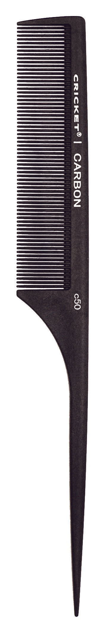 Cricket Carbon Comb C50 Fine Toothed Rattail Comb